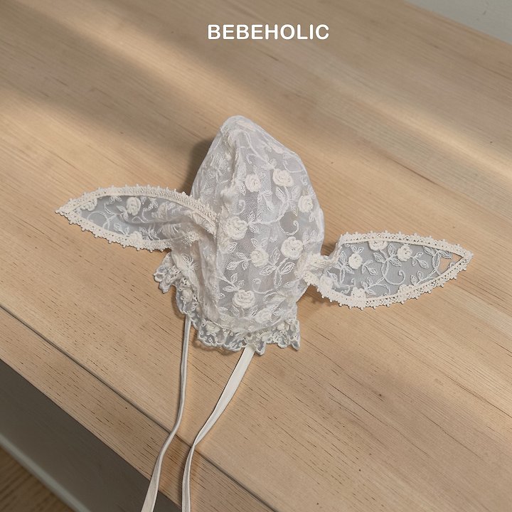 Bebe Holic - Korean Baby Fashion - #babyoutfit - Rabbit Lace Bonnet - 7