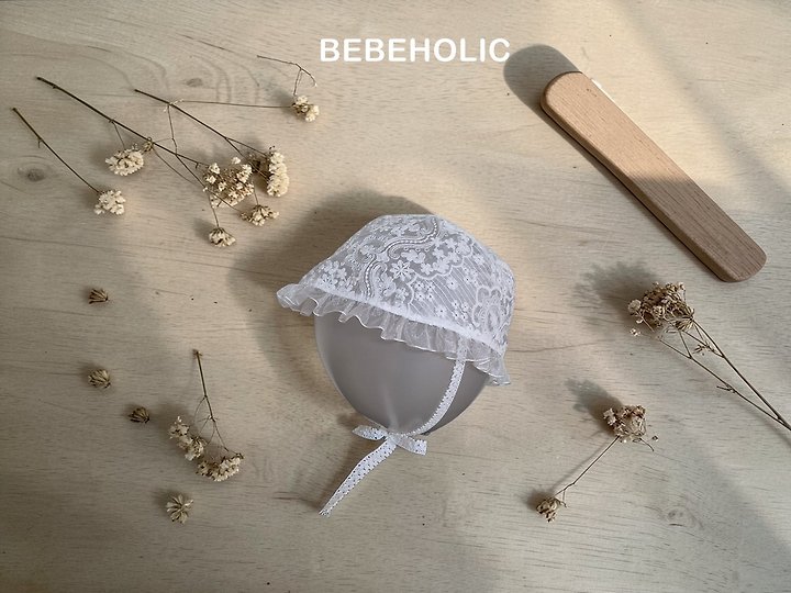 Bebe Holic - Korean Baby Fashion - #babyoutfit - Cap Lace Bonnet - 6