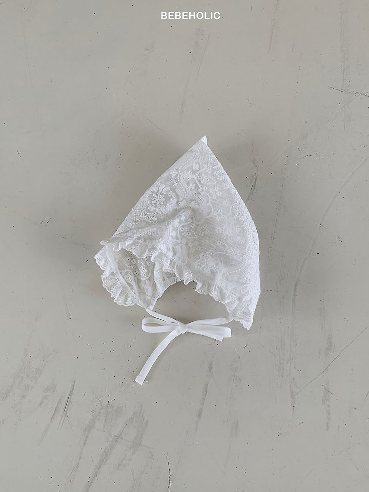 Bebe Holic - Korean Baby Fashion - #babyootd - Mimi Lace Bonnet - 4