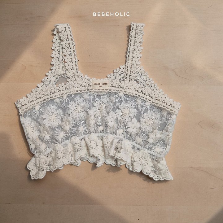 Bebe Holic - Korean Baby Fashion - #babyoutfit - Lace Bustier - 7