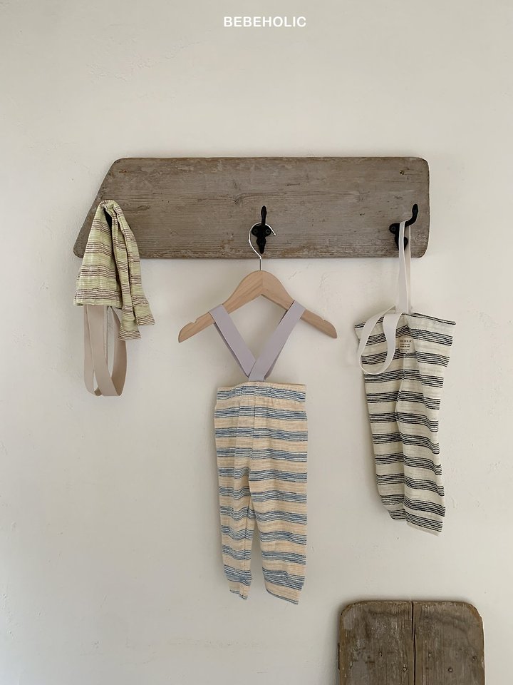 Bebe Holic - Korean Baby Fashion - #babyoutfit - Sketch Suspender Leggings - 6