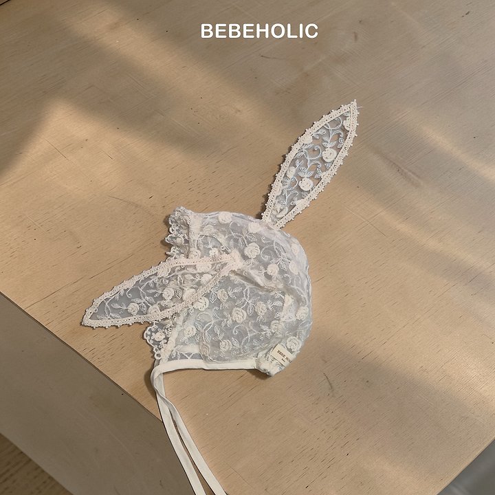 Bebe Holic - Korean Baby Fashion - #babywear - Rabbit Lace Bonnet - 9