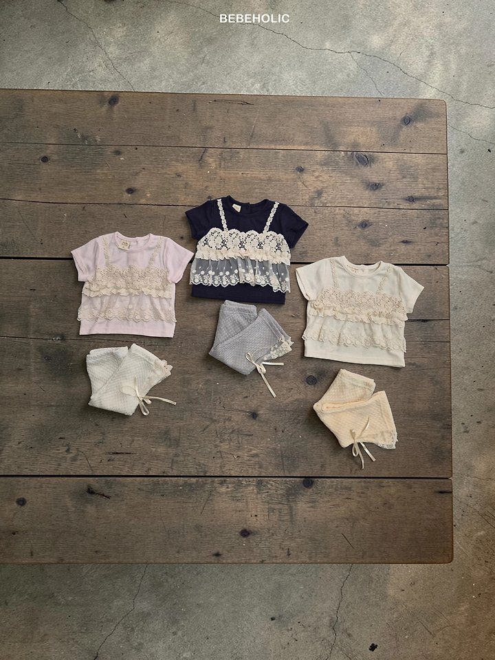 Bebe Holic - Korean Baby Fashion - #babyoutfit - Vanilla Tee - 4