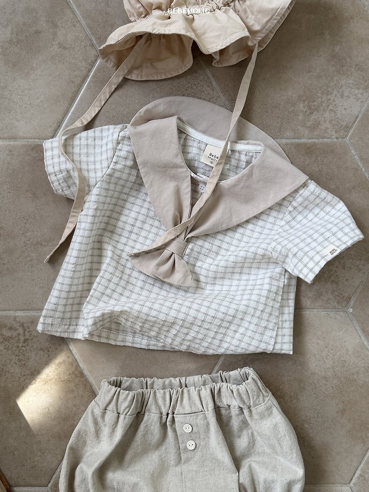 Bebe Holic - Korean Baby Fashion - #babywear - Sailor Marine Blouse - 10