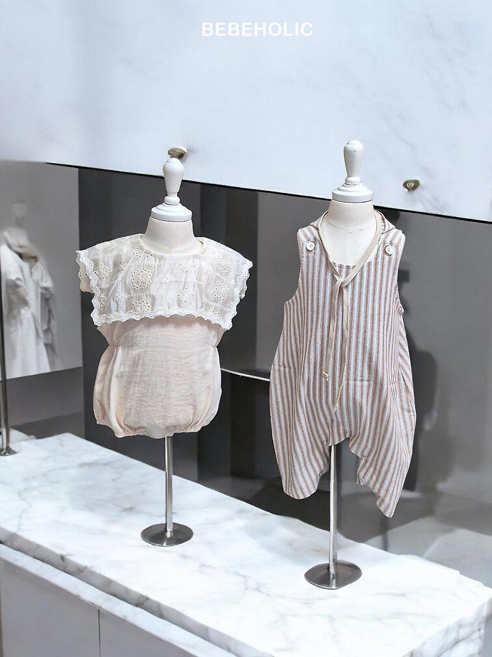 Bebe Holic - Korean Baby Fashion - #babywear - Marine Stripe Suit Set - 5
