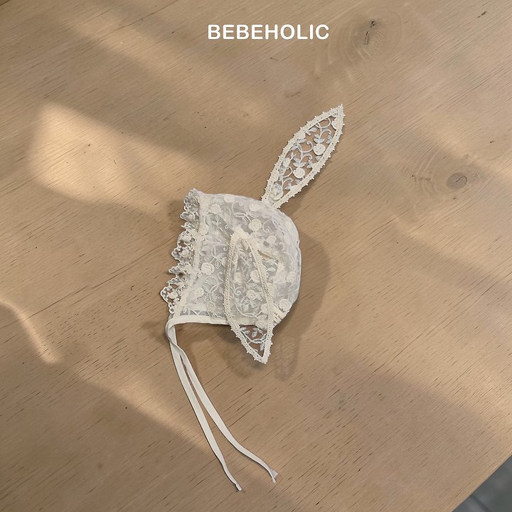 Bebe Holic - Korean Baby Fashion - #onlinebabyboutique - Rabbit Lace Bonnet - 10
