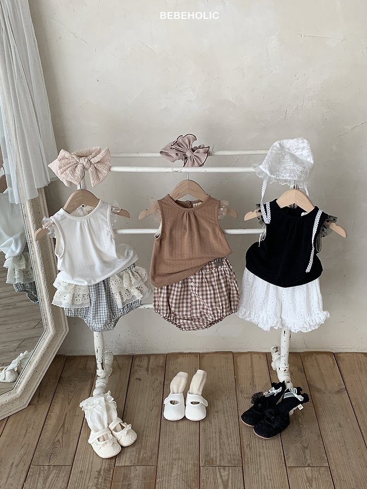 Bebe Holic - Korean Baby Fashion - #onlinebabyboutique - Tenia Eyelet Tee