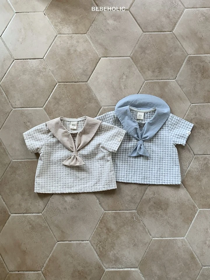 Bebe Holic - Korean Baby Fashion - #onlinebabyboutique - Sailor Marine Blouse - 11