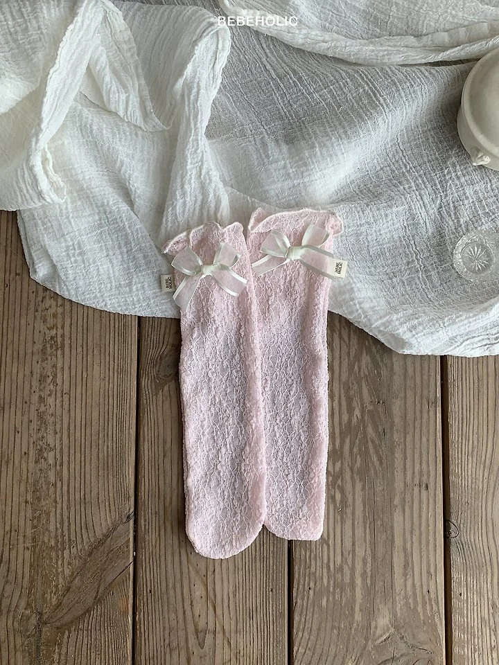 Bebe Holic - Korean Baby Fashion - #onlinebabyboutique - Veil Knee Socks - 4