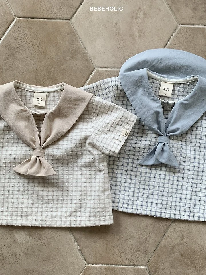 Bebe Holic - Korean Baby Fashion - #onlinebabyshop - Sailor Marine Blouse - 12