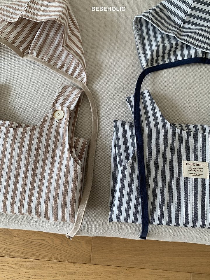 Bebe Holic - Korean Baby Fashion - #onlinebabyshop - Marine Stripe Suit Set - 7