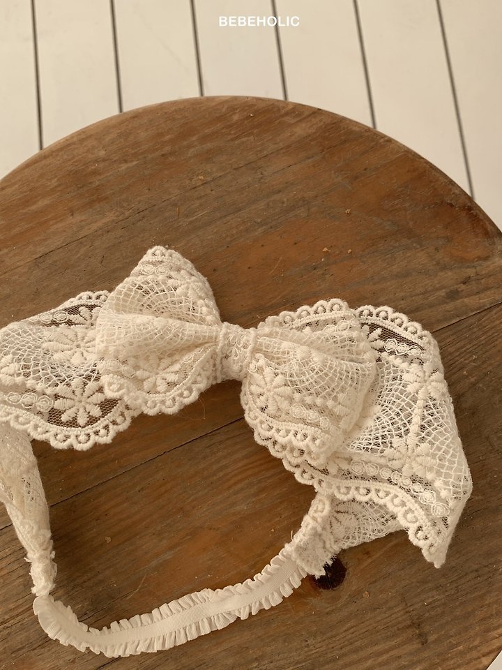 Bebe Holic - Korean Baby Fashion - #smilingbaby - Lace Hair Band - 2