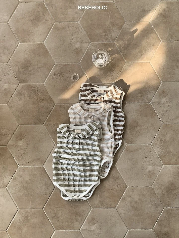 Bebe Holic - Korean Baby Fashion - #smilingbaby - Plush Stripe Suit - 8