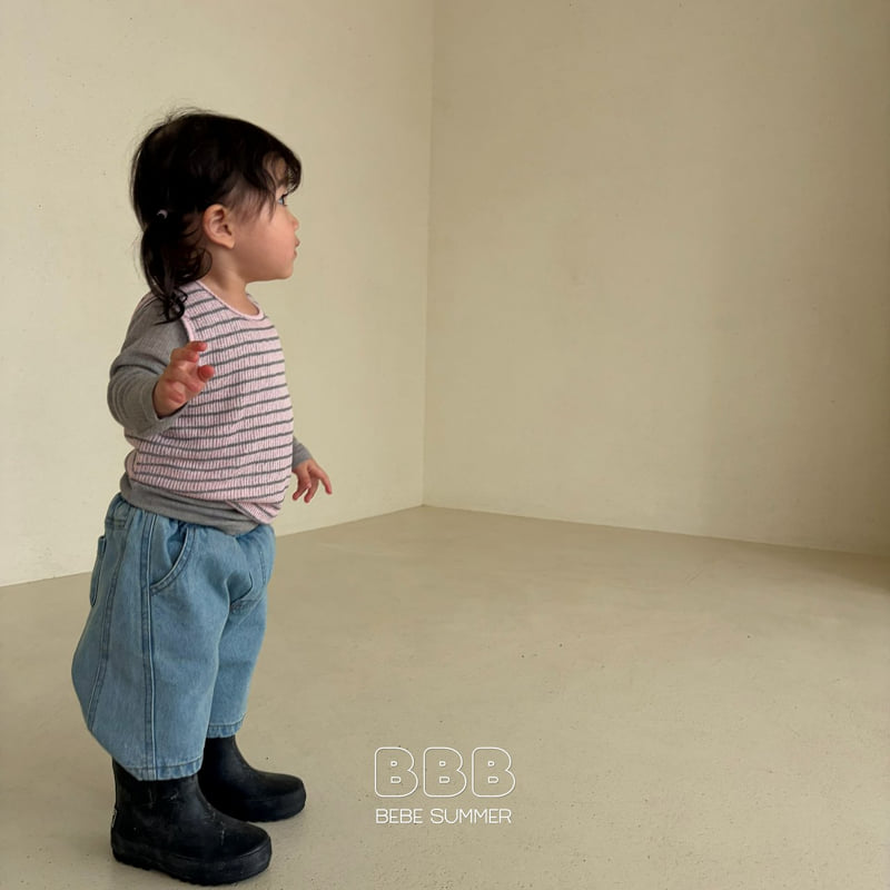 Bella Bambina - Korean Baby Fashion - #babyboutique - Bebe Down Denim Pants - 11