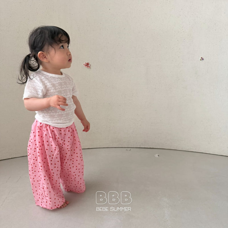 Bella Bambina - Korean Baby Fashion - #babyboutique - Bebe Lace Short Sleeve Tee - 9