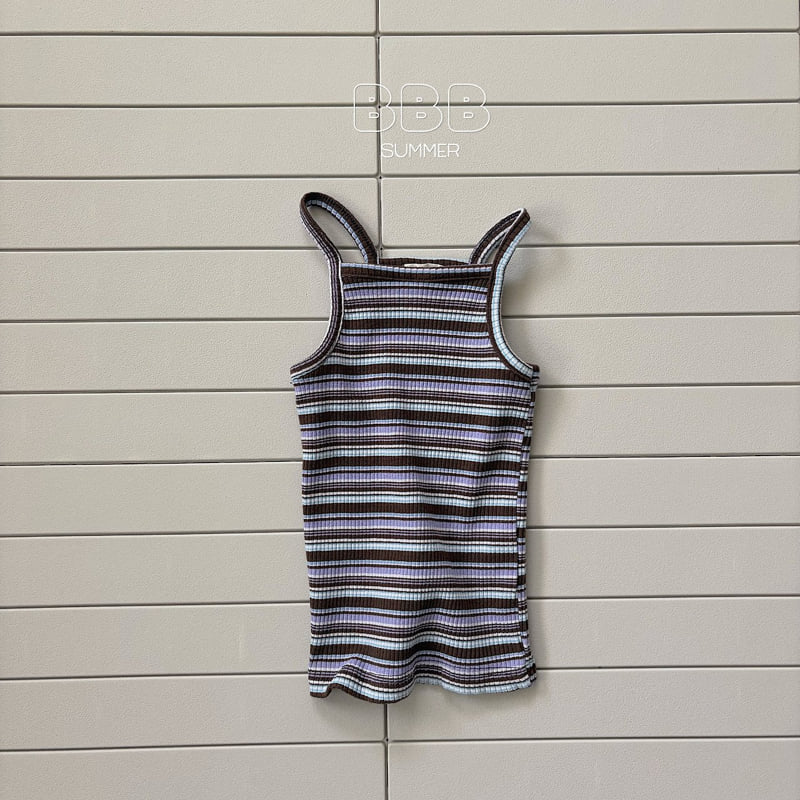 Bella Bambina - Korean Baby Fashion - #babyboutique - Poshi Stripe Sleeveless Tee - 5