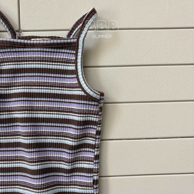 Bella Bambina - Korean Baby Fashion - #babyboutique - Poshi Stripe Sleeveless Tee - 6