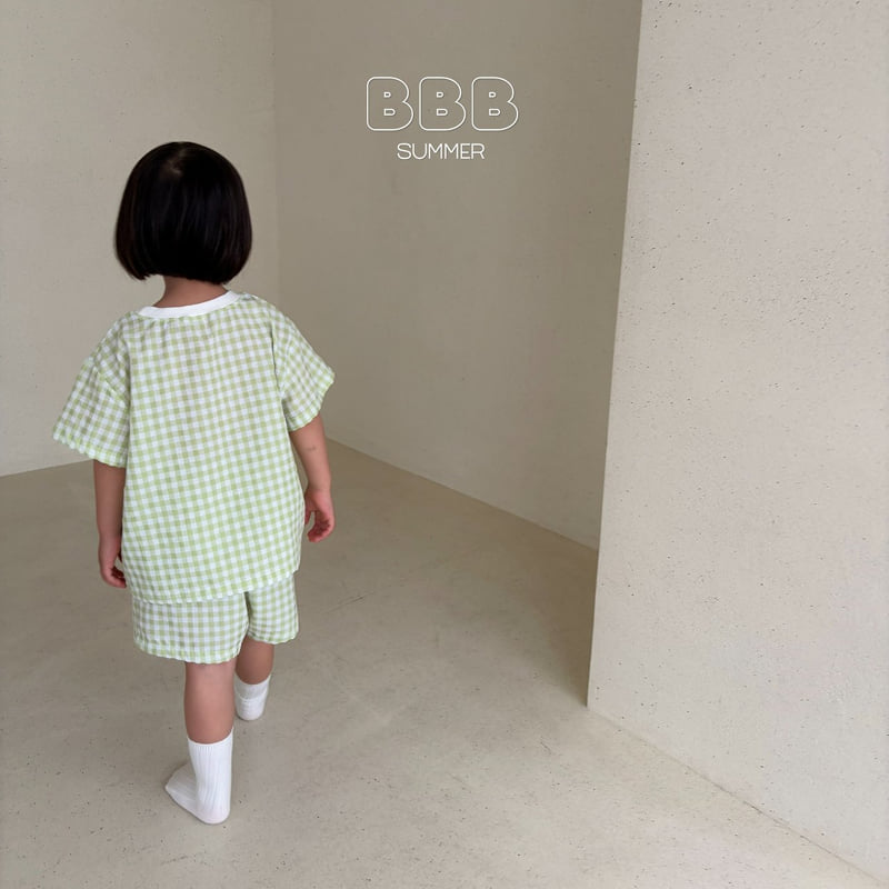 Bella Bambina - Korean Baby Fashion - #babyboutique - Check Set - 10