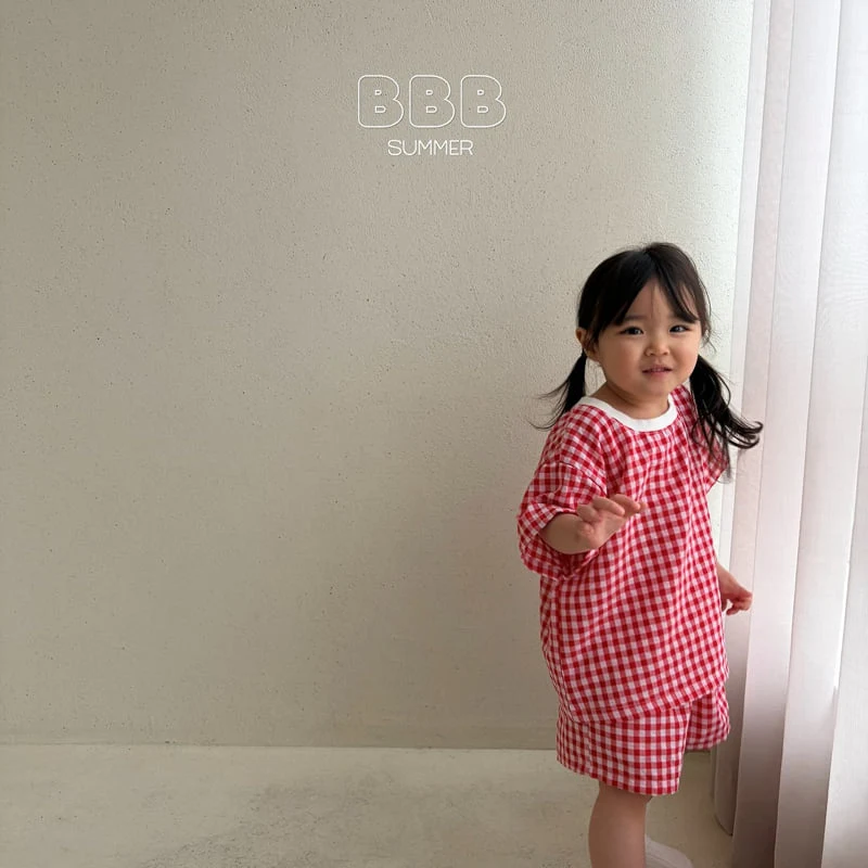 Bella Bambina - Korean Baby Fashion - #babyboutique - Check Set - 9