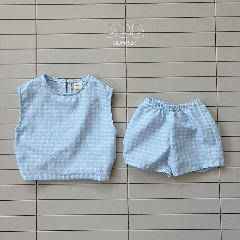 Bella Bambina - Korean Baby Fashion - #babyboutiqueclothing - Soboroo Set (Big Check) - 6