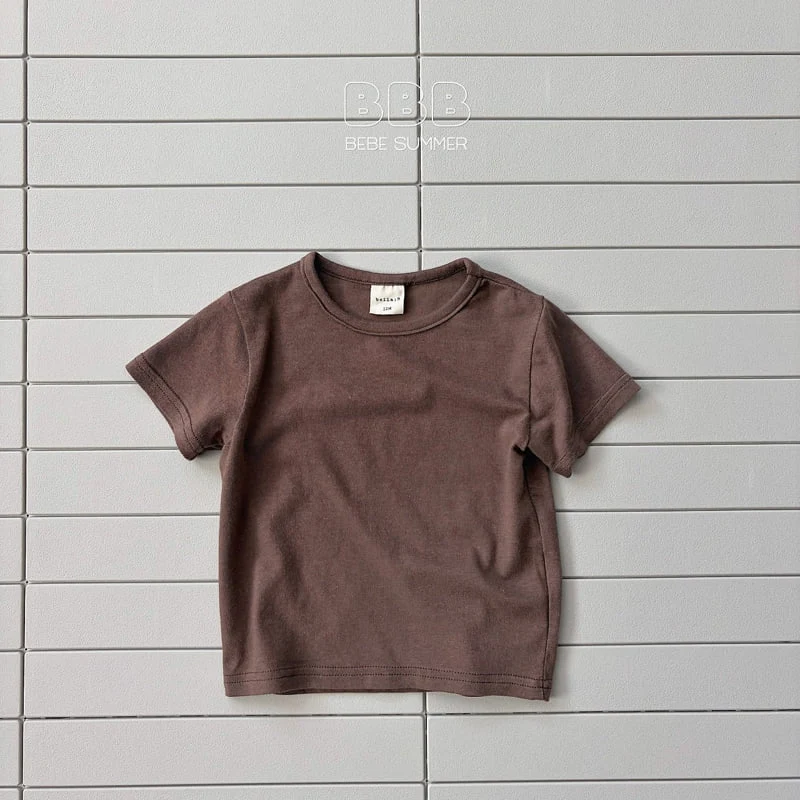 Bella Bambina - Korean Baby Fashion - #babyboutique - Bebe Basic Short Sleeve Tee - 4