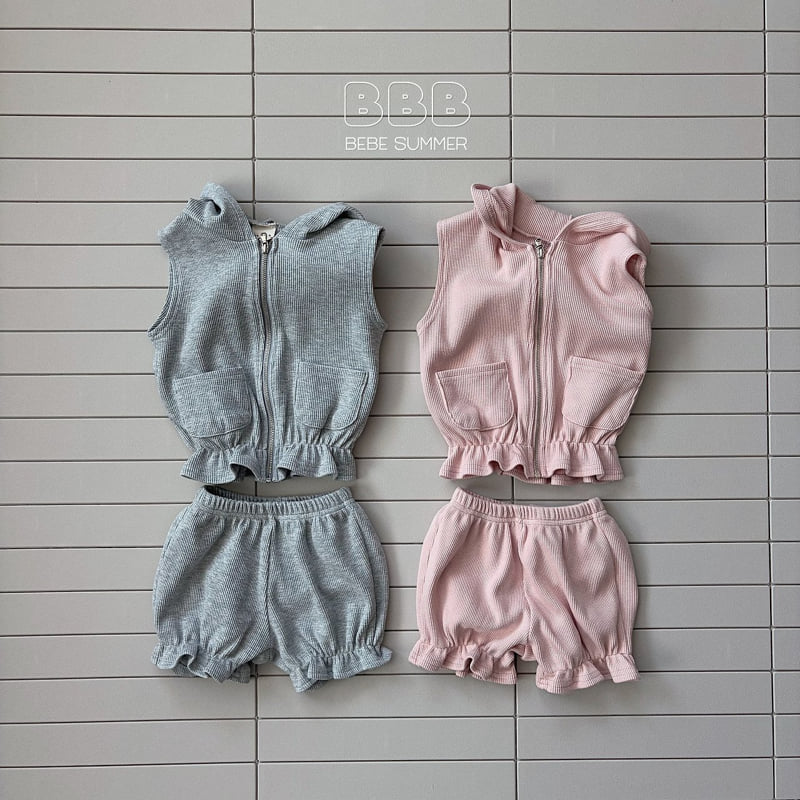 Bella Bambina - Korean Baby Fashion - #babyboutiqueclothing - Bebe Hood Waffle Set
