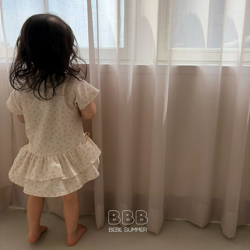 Bella Bambina - Korean Baby Fashion - #babyboutiqueclothing - Bebe Print One-piece - 8
