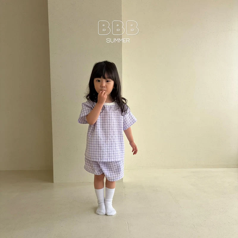 Bella Bambina - Korean Baby Fashion - #babyboutiqueclothing - Check Set - 11
