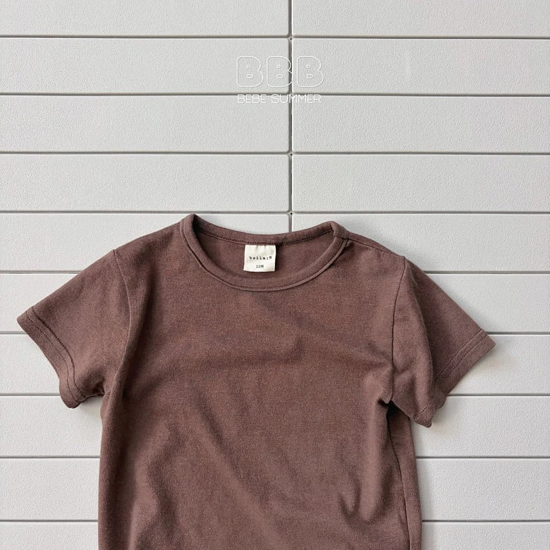 Bella Bambina - Korean Baby Fashion - #babyclothing - Bebe Basic Short Sleeve Tee - 5