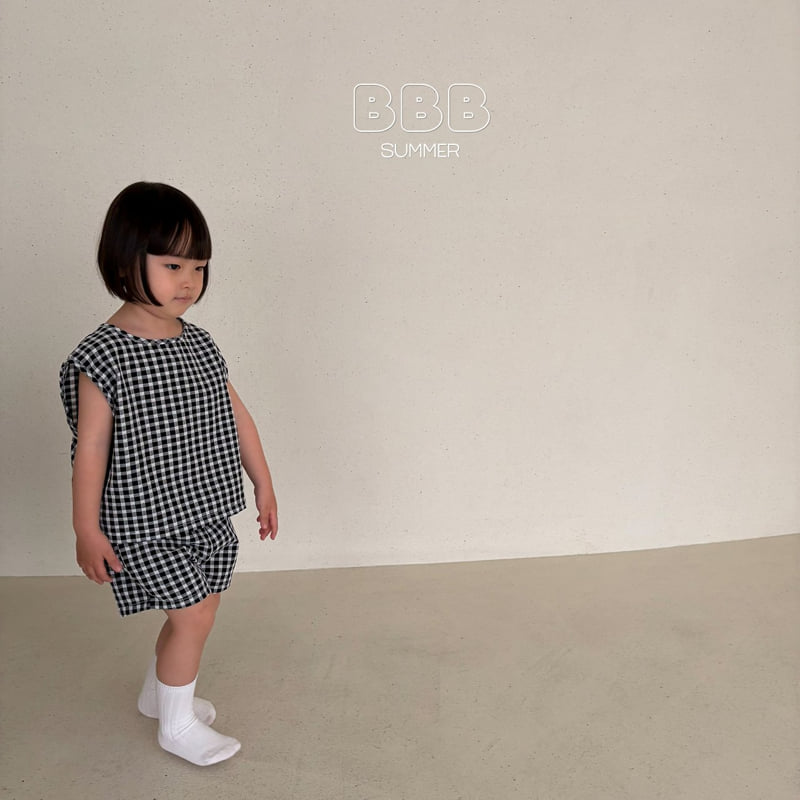 Bella Bambina - Korean Baby Fashion - #babyfashion - Soboroo Set (Big Check) - 8