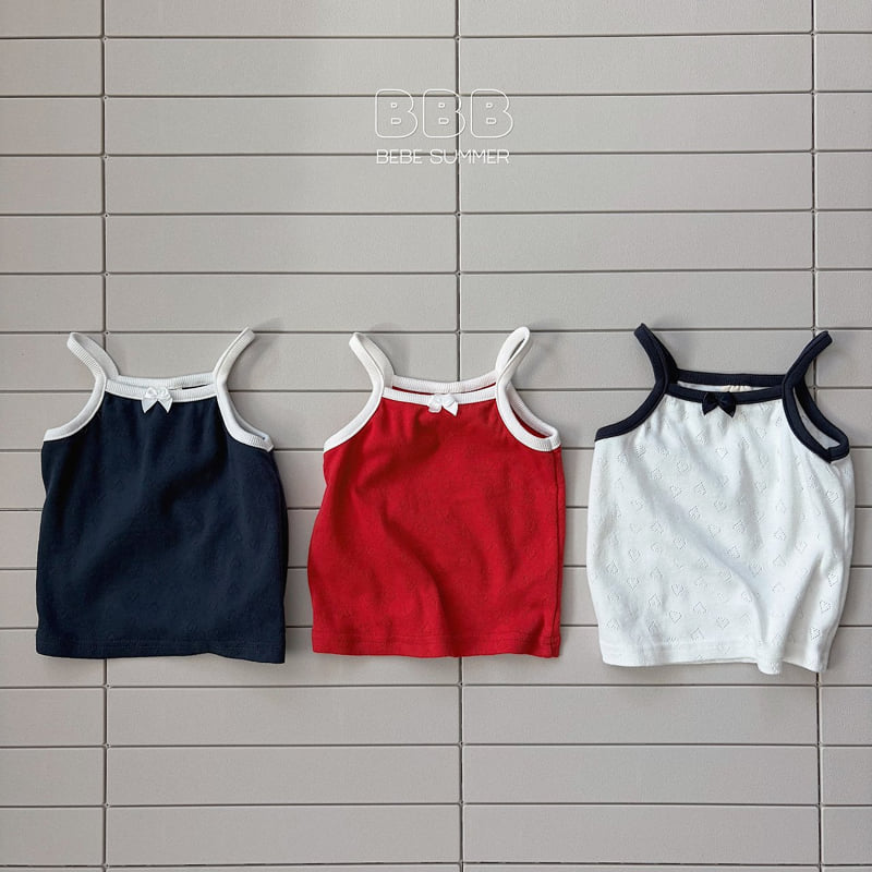 Bella Bambina - Korean Baby Fashion - #babyfashion - Bebe Ribbon Sleeveless Tee