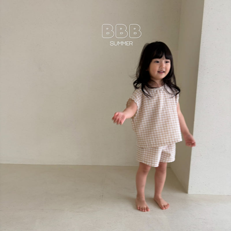Bella Bambina - Korean Baby Fashion - #babyfever - Soboroo Set (Big Check) - 9