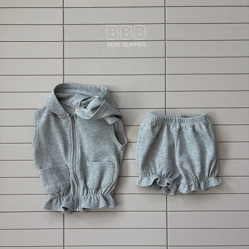 Bella Bambina - Korean Baby Fashion - #babyfashion - Bebe Hood Waffle Set - 4
