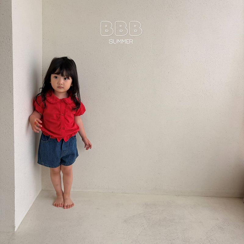 Bella Bambina - Korean Baby Fashion - #babyfever - Cut Denim Shorts - 6