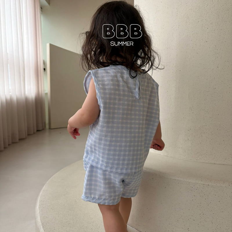 Bella Bambina - Korean Baby Fashion - #babygirlfashion - Soboroo Set (Big Check) - 10