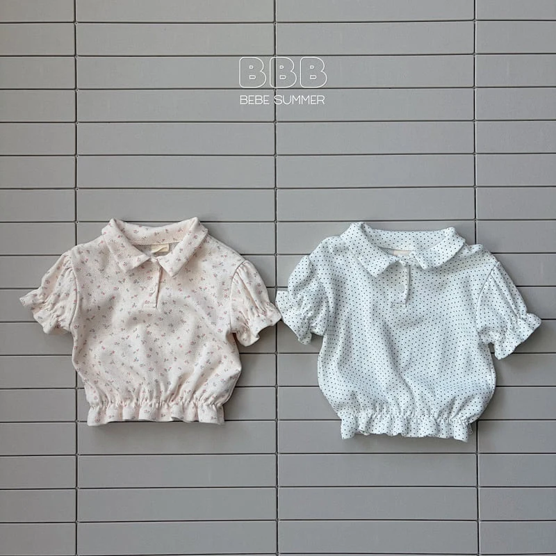 Bella Bambina - Korean Baby Fashion - #babygirlfashion - Bebe Bling Collar Tee