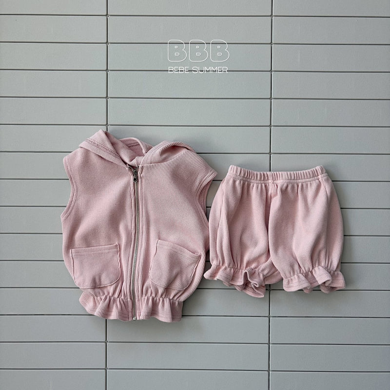 Bella Bambina - Korean Baby Fashion - #babygirlfashion - Bebe Hood Waffle Set - 5