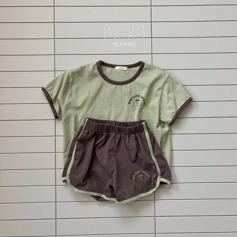 Bella Bambina - Korean Baby Fashion - #babyfever - Mung Check Set - 4