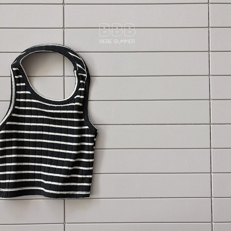 Bella Bambina - Korean Baby Fashion - #babygirlfashion - Bebe Stripe Hole Layered Sleeveless - 6