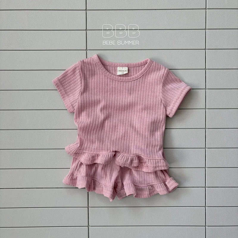 Bella Bambina - Korean Baby Fashion - #babyfever - Bebe Minute Frill Set - 4