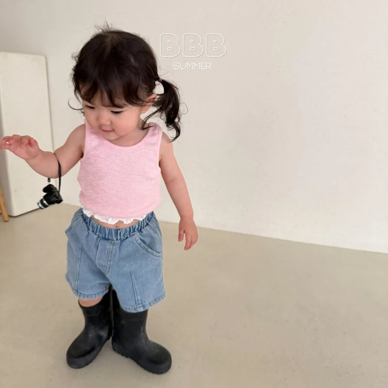 Bella Bambina - Korean Baby Fashion - #babygirlfashion - Peek Crop Sleeveless Tee - 8
