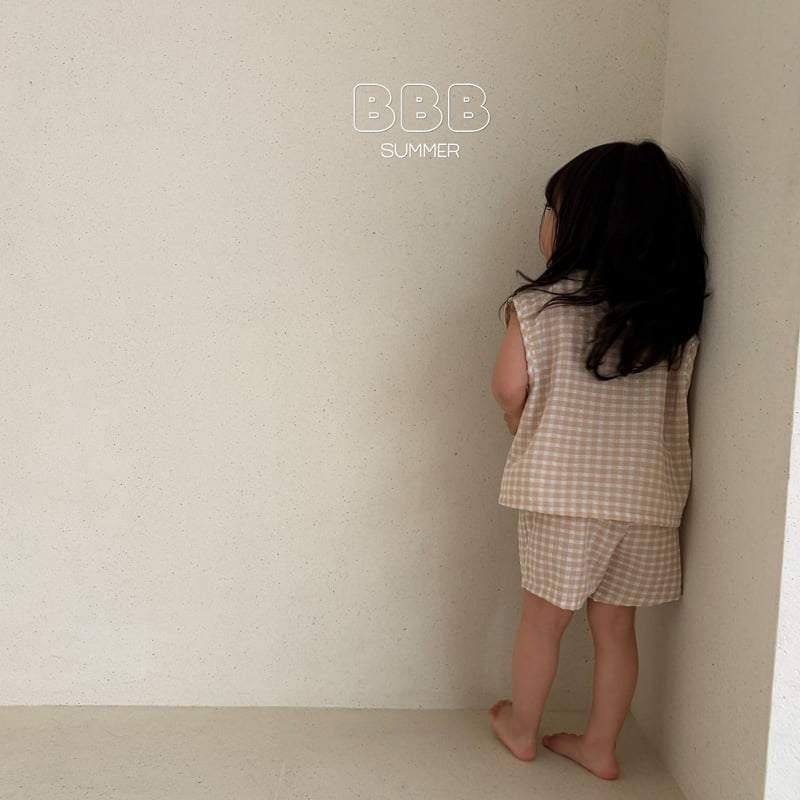Bella Bambina - Korean Baby Fashion - #babyoninstagram - Soboroo Set (Big Check) - 12