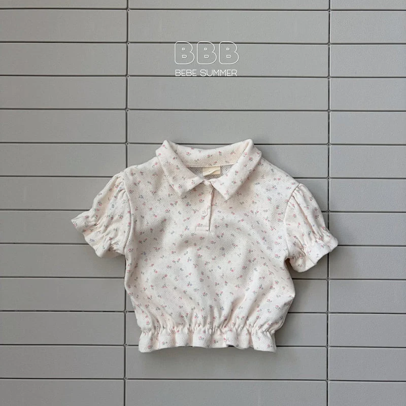 Bella Bambina - Korean Baby Fashion - #babyoninstagram - Bebe Bling Collar Tee - 4