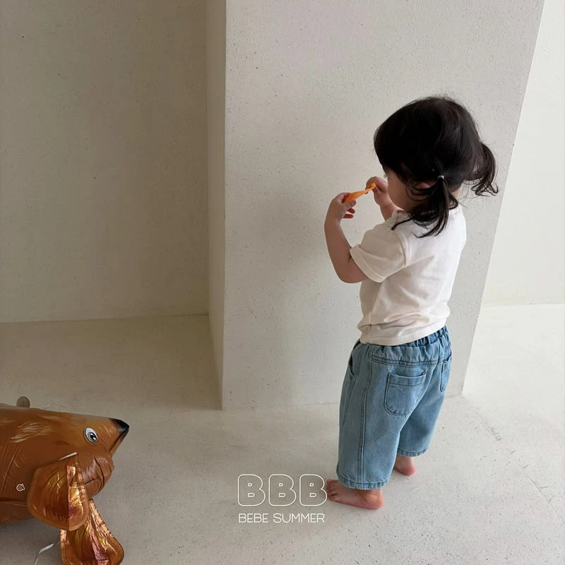 Bella Bambina - Korean Baby Fashion - #babyootd - Bebe Basic Short Sleeve Tee - 11