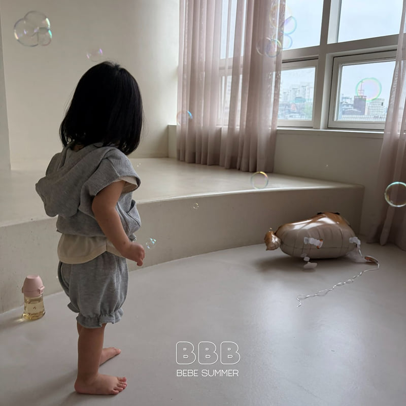 Bella Bambina - Korean Baby Fashion - #babyootd - Bebe Hood Waffle Set - 8