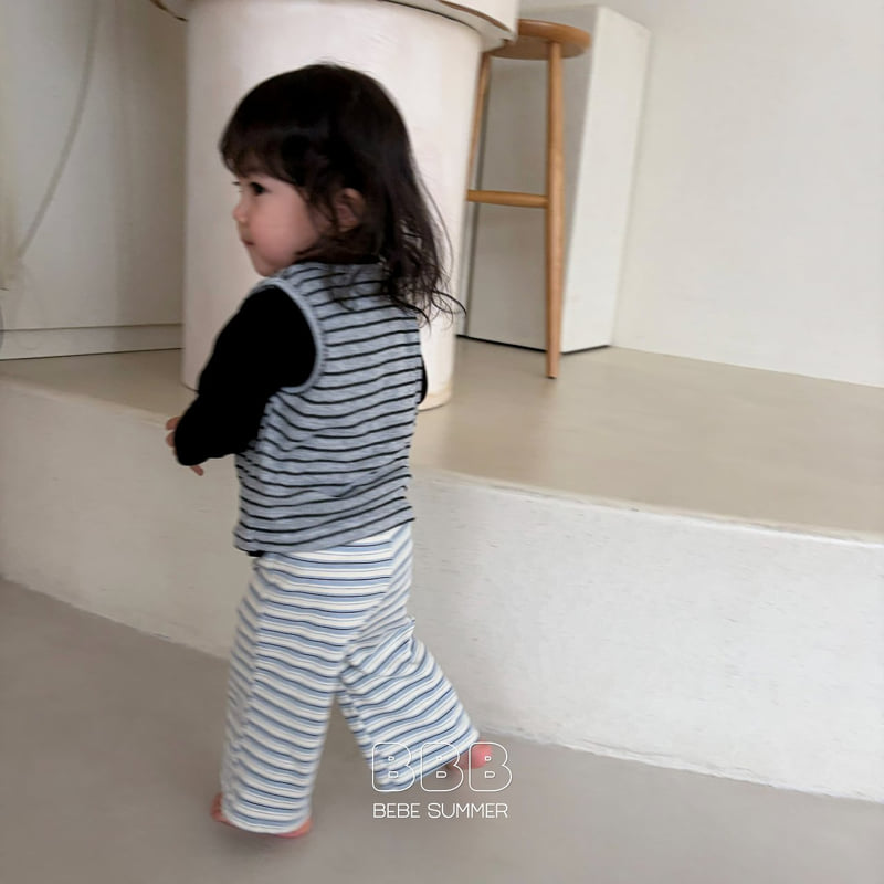 Bella Bambina - Korean Baby Fashion - #babyootd - Bebe Note Stripe Pants - 10