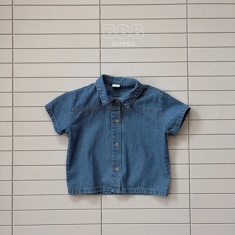 Bella Bambina - Korean Baby Fashion - #babyootd - Denim Shirt