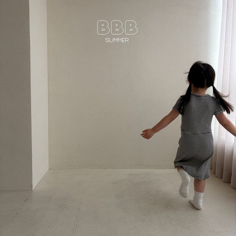 Bella Bambina - Korean Baby Fashion - #babyootd - Stripe One-piece - 10