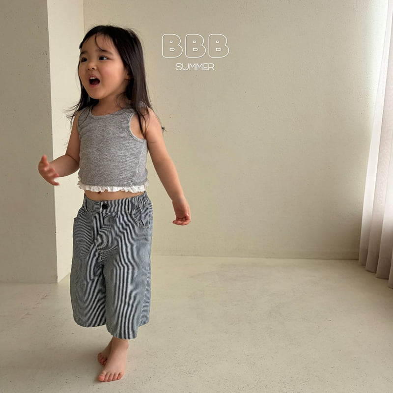 Bella Bambina - Korean Baby Fashion - #babyootd - Peek Crop Sleeveless Tee - 11