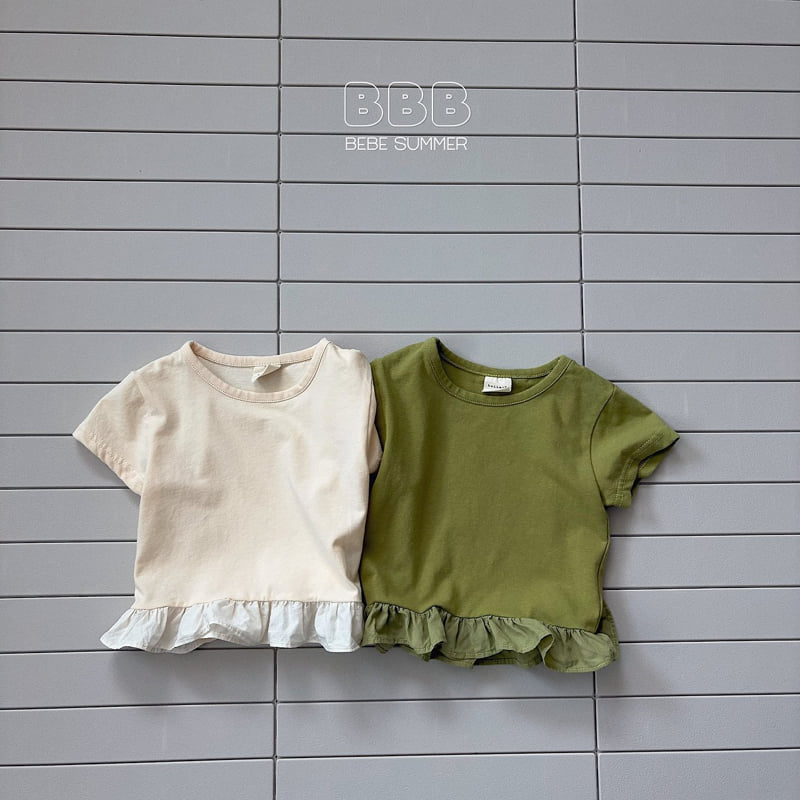 Bella Bambina - Korean Baby Fashion - #babyoutfit - Bebe Coco Frill Tee